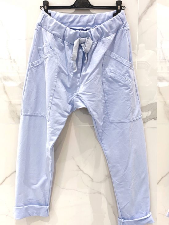 AUSTIN le pantalon jogg mythique de la créatrice CHANTAL B version simili  métallisé Pearl